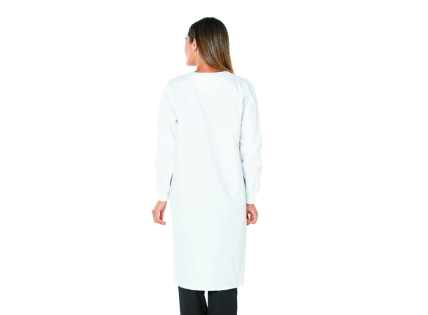 Essentials Labfrakk med rund hals 