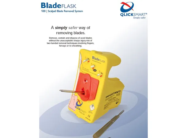 QlickSMART BladeFLASK 100 Skalpellbladfjerner 