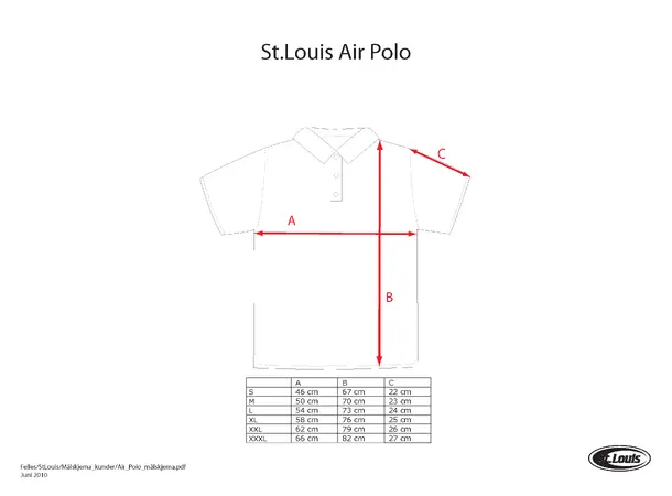 Easy Air Polo Herre Isblå XL 