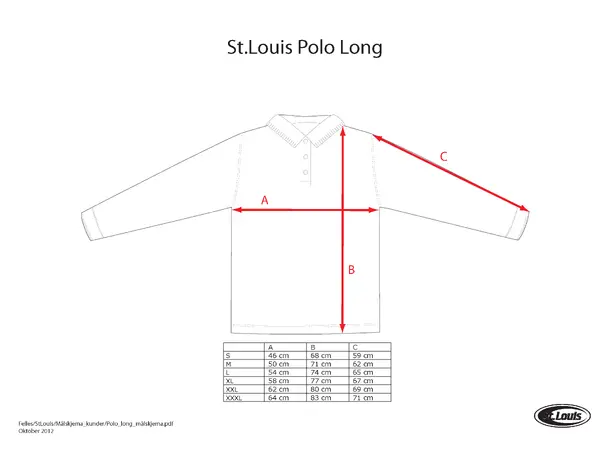 Easy Polo long Isblå 3XL 