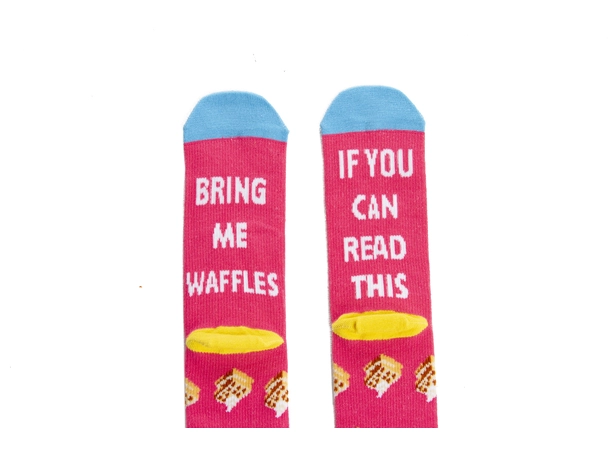 Landau Dame Støttestrømper Pink Bring Me Waffles-OneSize 