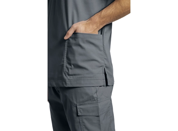 White Cross tunika med V-hals Pewter M 