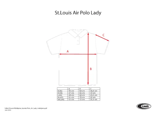 Easy Air Polo Dame Rød 2XL 