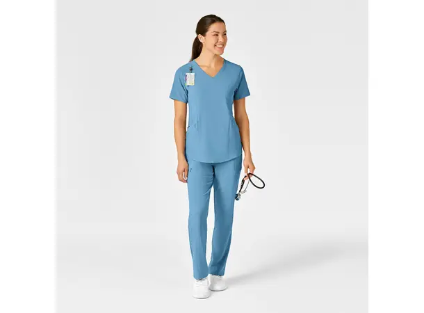 Renew Dametunika med V-hals og sidelomme Bay Blue S 