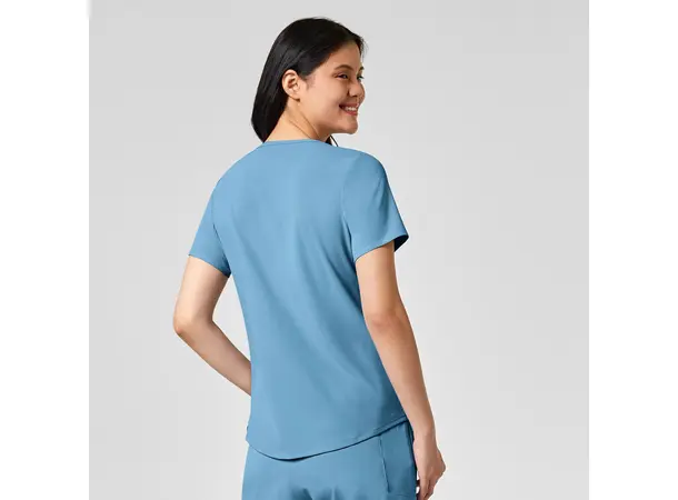 Renew Dametunika med V-hals og sidelomme Bay Blue S 