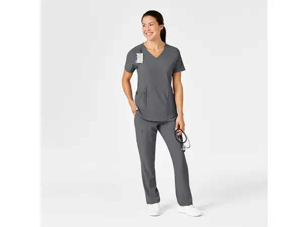 Renew Dametunika med V-hals og sidelomme Pewter L 