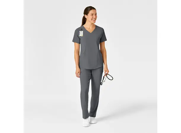 Renew Dametunika med V-hals og sidelomme Pewter L 