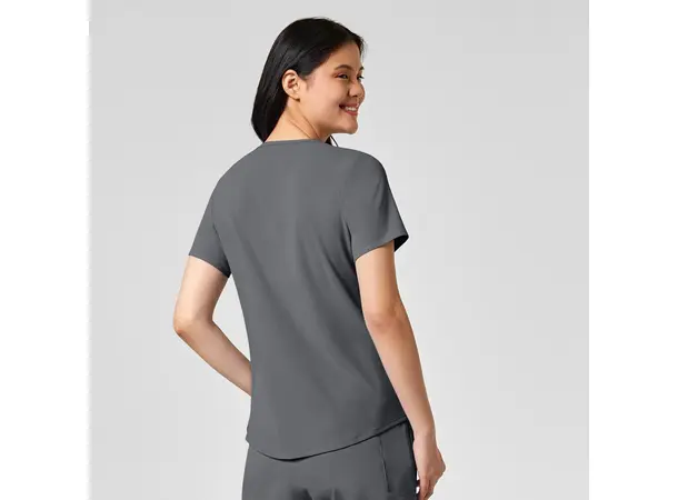 Renew Dametunika med V-hals og sidelomme Pewter L 