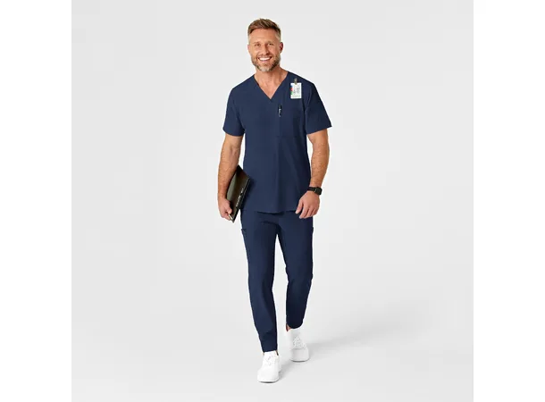 Renew Herrebukse med strikk i ben Navy M 