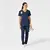 Renew Dametunika med V-hals og sidelomme Navy S 