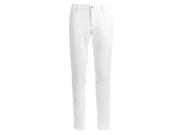 Hight waist slim jeans hvit 50 