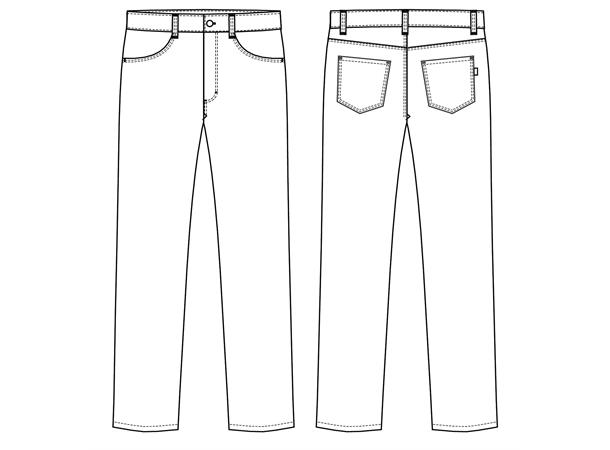 Hight waist slim jeans hvit 50 