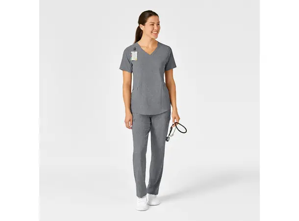 Renew Dametunika med V-hals og sidelomme Grey Heather M 