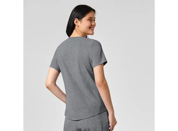 Renew Dametunika med V-hals og sidelomme Grey Heather M 