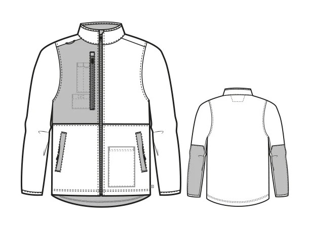 Slate herre fleece jakke 