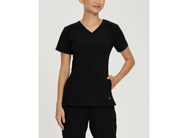 V-Tess Atletisk Topp med V-hals Black M 