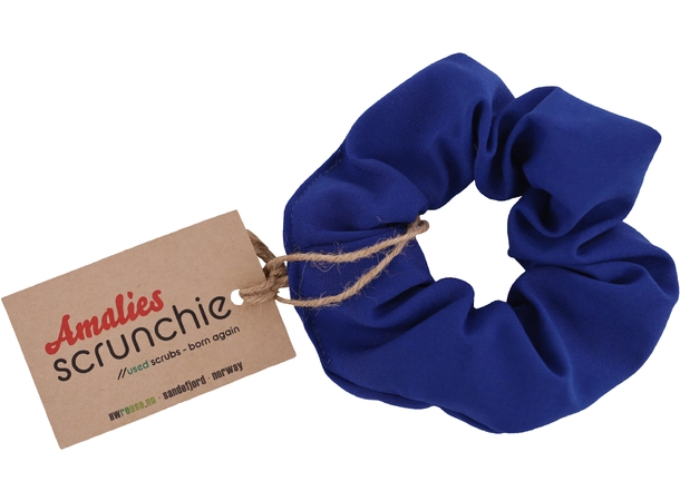 Amalies Scrunchie Mørk Blå One Size 
