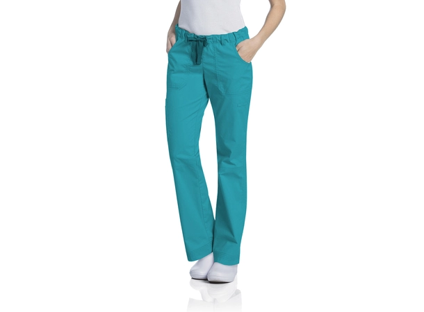 Pre-Washed bukse med lårlomme Teal L 