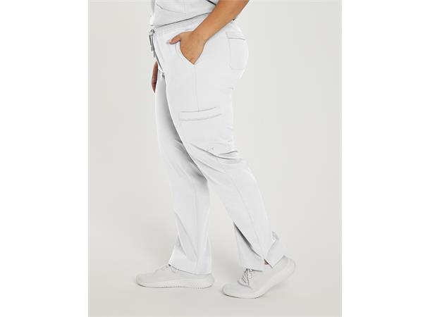 FIT bukse med strikk i livet White XS