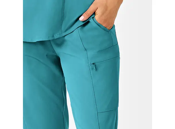Renew Dambukse med høyt liv og smale ben Teal Blue XS 