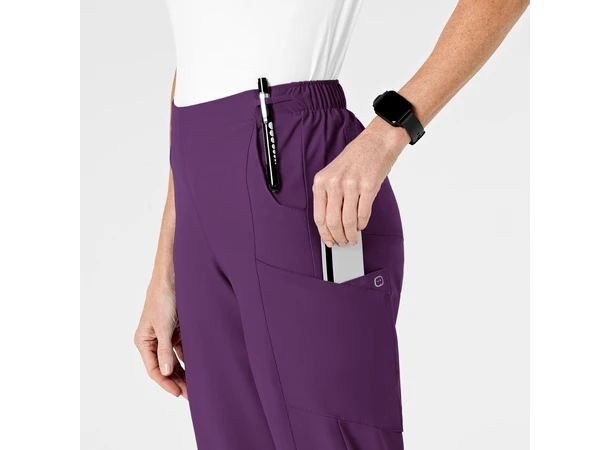 W123 Damebukse med rette ben Eggplant XL 