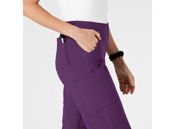 W123 Damebukse med rette ben Eggplant XL 