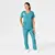 Renew Dametunika med V-hals og sidelomme Teal Blue M 