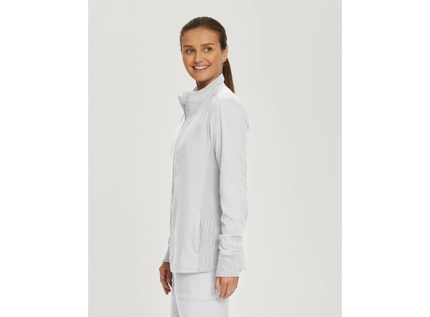 Forward Damejakke med prinsessesøm White L 