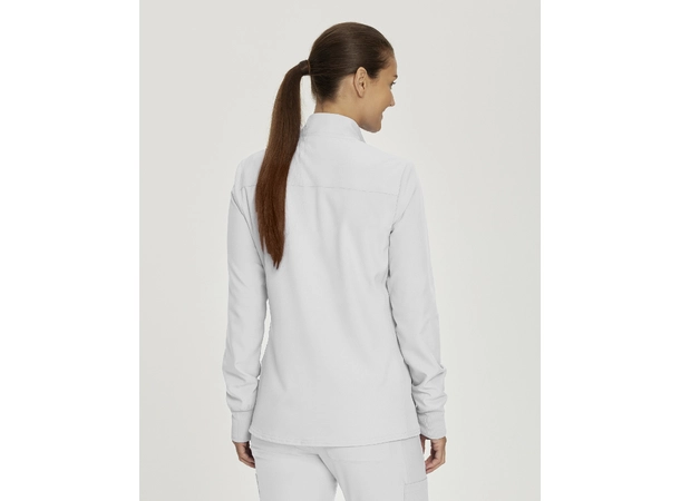 Forward Damejakke med prinsessesøm White L 