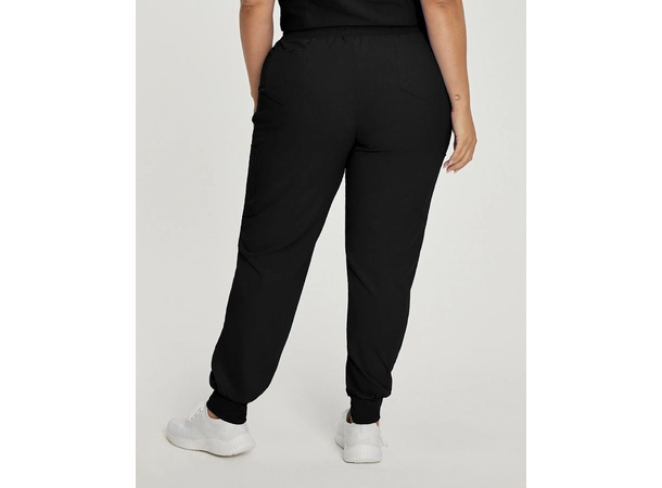Marvella bukse med bred strikk i ben Black XS 