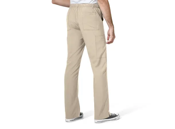 W123 Herrebukse med rette ben Khaki L 