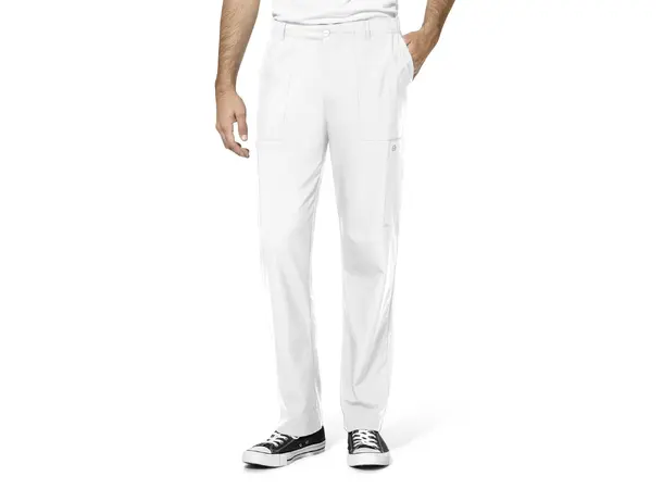 W123 Herrebukse med rette ben White XS 