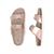 Iris sandal med refleksologisåle Pink Metallic 35 