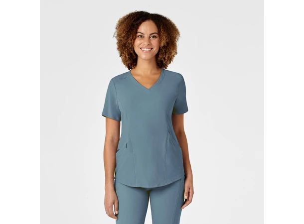 Renew Dametunika med V-hals og sidelomme Elemental Blue L 