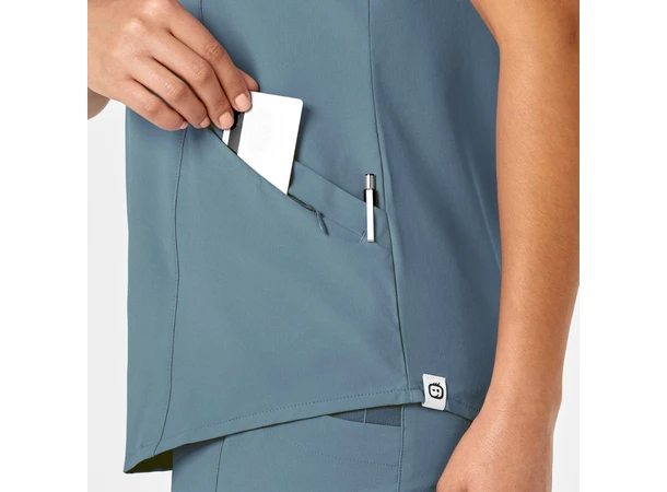 Renew Dametunika med V-hals og sidelomme Elemental Blue L 