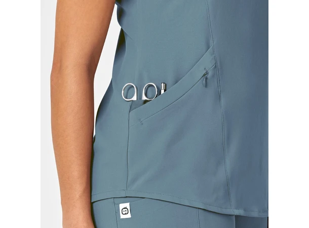 Renew Dametunika med V-hals og sidelomme Elemental Blue L 