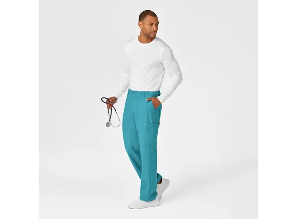 W123 Herrebukse med rette ben Teal XS 