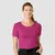 Stretchy Bomull T-shirt Hot Pink S 
