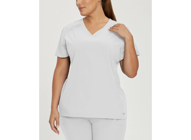 FIT tunika med usynlige lommer White M 