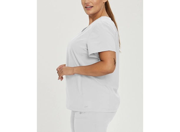 FIT tunika med usynlige lommer White M 