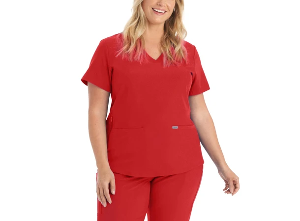 Forward Dametunika med buet V-hals Red M 