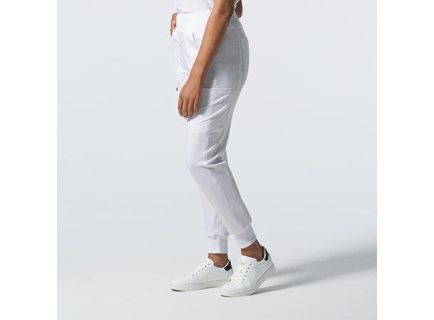 Forward bukse med elastikk i ben White M