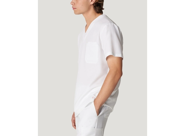 V-Tess tunika med V-hals og brystlomme White M 