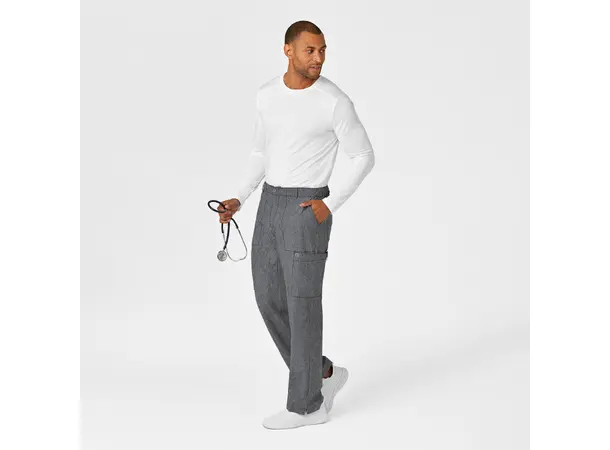 W123 Herrebukse med rette ben Charcoal Heather M 