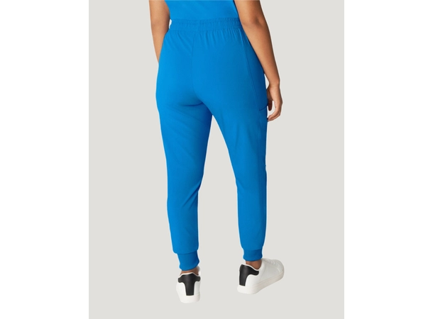 Fit bukse med ribbestrikk i ben Regal Blue S 