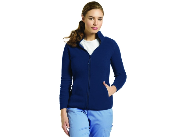 Fleece jakke med lommer Navy S 