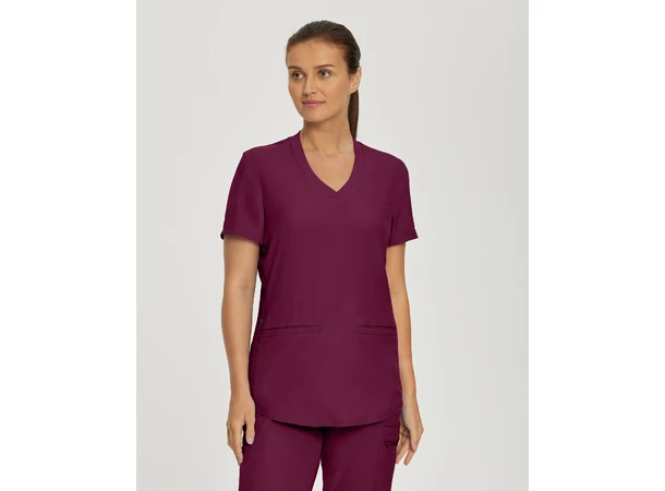 Forward Dametunika med buet V-hals Wine S 