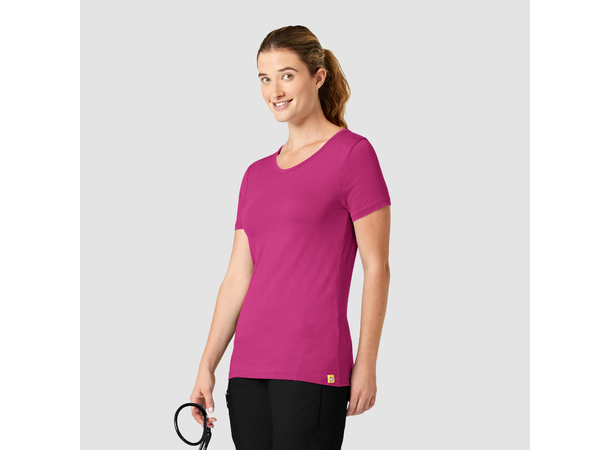 Stretchy Bomull T-shirt Hot Pink XS 