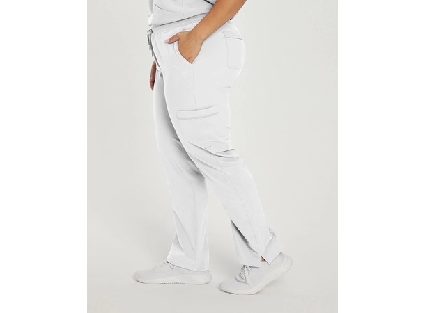 FIT Damebukse med strikk i livet White XXL 