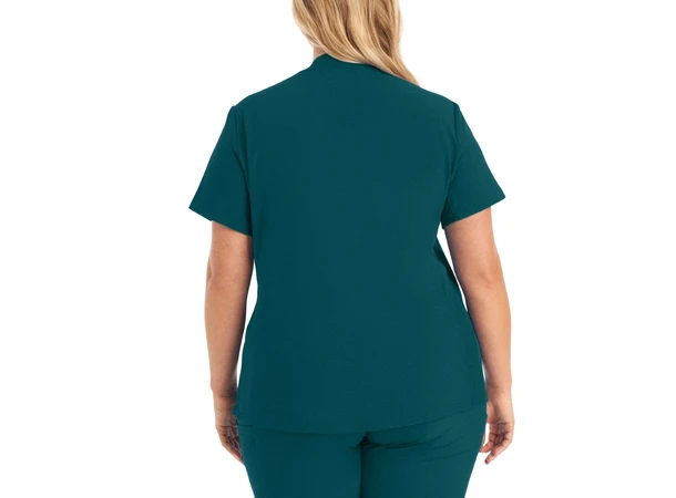 Forward Dametunika med buet V-hals Caribbean Blue S 